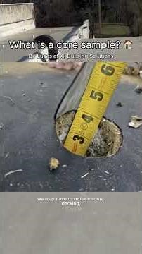 What is a roof core sample?