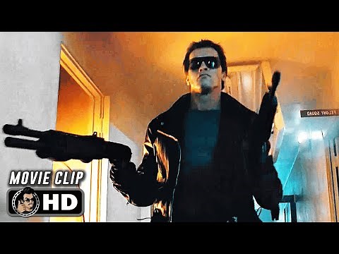 Police Station Shootout Scene | THE TERMINATOR (1984) Sci-Fi, Arnold Schwarzenegger, Movie CLIP HD