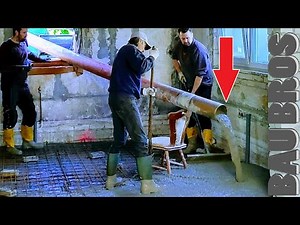Pouring a concrete slab yourself: Distributing and installing ready-mix concrete "Vetra mixer tru...