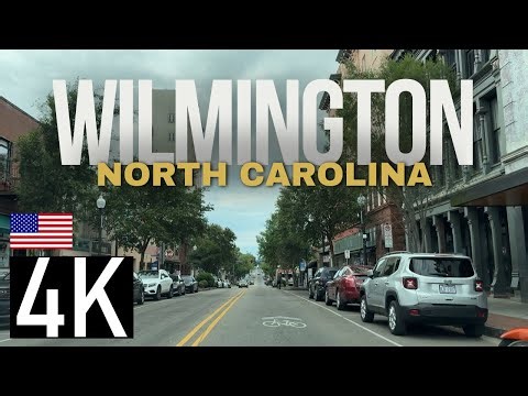 Road Tour of Wilmington, North Carolina in 4K - Downtown Wilmington NC Driving Tour