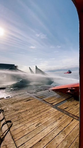 Going anchor cranking🤠 #fypシ #offshore #fyp #northsea #anchorhandling #maritime