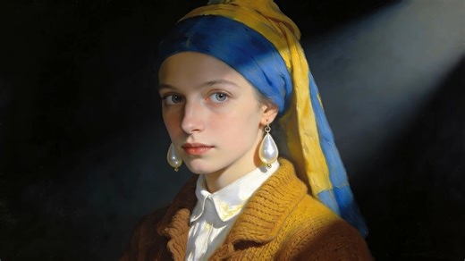 【Art & Music】# 戴珍珠耳环的少女-husrger-husrger-哔哩哔哩视频