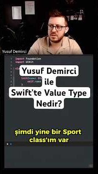 Yusuf Demirci ile Swift’te Value Type Nedir? #yazılım #debug #swift #ios #iosdeveloper