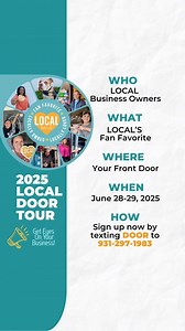 1.3K views · 13 reactions | Hey Clarksville and Hopkinsville business owners! It’s your time to shine. Fan Favorite is back, and this summer we’re doing things different with the 李LOCAL Door Tour. Decorate your door, show off your brand, and let the people see what makes you the favorite! When: June 28th–29th Text DOOR to 931-297-1983 to get on the map. | LOCAL Clarksville, TN | Facebook
