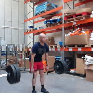 No time to get to the gym? That's why we have weights in the warehouse! 😅 High rep deadlifts to make HIIT cardio! | Bodybuilding Warehouse