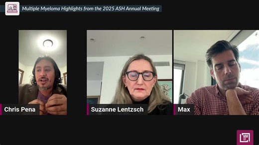 In our upcoming Livestream session, Dr. Suzanne Lentzsch and Dr. Maximilian Merz will provide updates on the latest myeloma treatment research as presented at the 2025 American Society of Hematology Annual Meeting. Mark your calendar for January 7 at 12:00 PM ET and be sure to join us! | Multiple Myeloma Research Foundation - MMRF