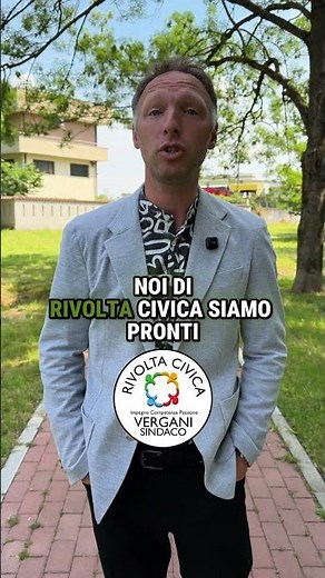Andrea Vergani for Mayor: The future of Rivolta d’Adda begins with a gesture