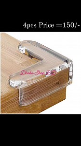 4Pcs Silicone Table Corner Edge Protection Cover Soft Transparent Desk Edge Corner Child Baby Safety Anticollision Protector =>4pcs Regular Price =200tk =>25% Discount Price =150tk Delivery charge Inside Dhaka 80tk Outside Dhaka 130tk =>Description:- Product Name:Baby Corner Protector Material:Silicone Color:Transparent Usage:Furniture Edge Protection Funtion:Stop Child Head Injuries Tables Weight:7g/pcs Package Included:4pcs Baby Corner Protector #babycorner #TableCornerProtector #babycornerpro