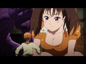 Giantess 巨大娘 / 女巨人 Giantess Serpent's Sin of Envy in Seven Deadly Sins, Giantess anime Giantess clip
