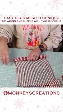 Woodland Ruffle with Two Curls Deco Mesh Bundle #decomesh #crafthacks