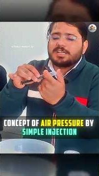 Air exerts pressure! Simple Experiment using Injection !! Activity 9/151 #science_master_ip