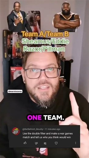 Who wins this random WWE Wargames match. #wwe #wrestling #wargames #5v5