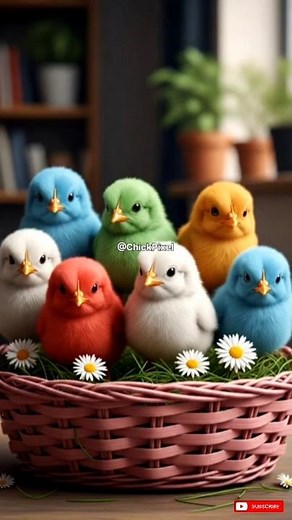 WOW! Colorful Chick Melt Your Heart 🐥🌈 Cutest Baby Chicks Ever #birds #adorablechicks #chicks