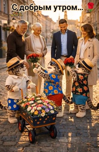 С добрым утром… Все розы для тебя 🌹❤️ #turbocats