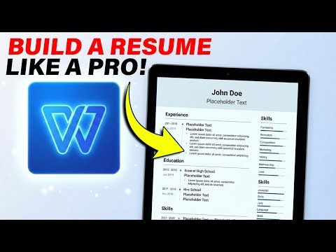 WPS Writer Free Templates | Create Resumes That Actually Impress