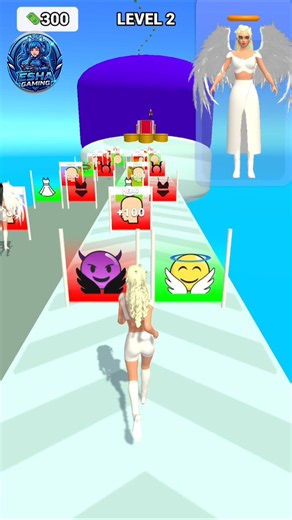 Build An angle or devil queen Level-2 gameplay.#gaming #shorts #13million #games #angel #buildaqueen