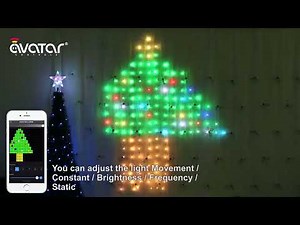 AvatarControls Smart Curtain Lights 2m x 2m 400 LEDs RGBIC DIY Your Effects