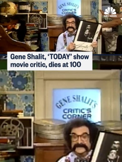 Gene Shalit, the longtime film critic for NBC’s “TODAY” show whose mustache and exuberant wordplay made him one of television’s most recognizable reviewers, died Friday, his family said.