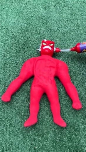 Inflating toys with water until they explode, satisfying and loud garden chaos