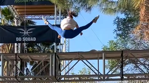 Watch what happens when you attempt 100 backflips at 50 feet - "I heard it snap"