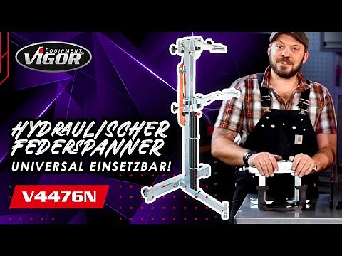 V4476N Spring replacement made easy! - VIGOR hydraulic spring compressor - Golf, Opel, Ford