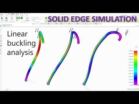 Solid Edge Simulation (FEA) Tutorials #9 | Linear Buckling Analysis