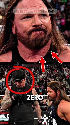 AJ Styles had zero idea what was about to happen on Raw! 😨 #wwe #wweraw #ajstyles