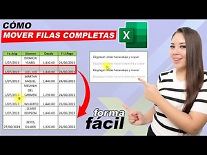 Como Mover Filas Completas en Excel (Bien Explicado)