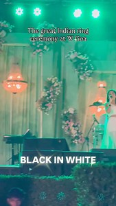 Ring Ceremonies with Black IN White = No less than a Great Indian Wedding. #ringceremony #wgoa #destinationringceremony #destinationweddingband #liveband | Black IN White