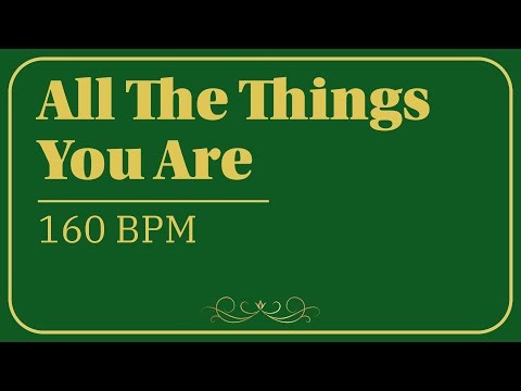 All The Things You Are | 160 bpm | Jazz Swing | Play-Along Backing Track