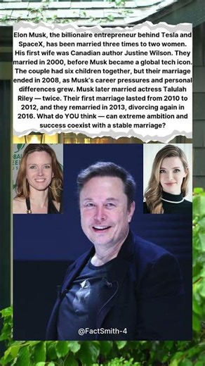 🔥 ELON MUSK’S FIRST WIFE 💔 HOW MANY TIMES DID HE MARRY?
