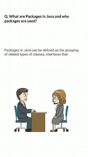 Java4QuickLearning || 200K 🎯 on Instagram: "What are Packages in Java? || Placement Series Questions || #Java4QuickLearning #java #javaee #btech #freshers #javadeveloper #javaprogramming #springboot #restapi #microservices #fullstackdeveloper #fullstack #developer #code #coding #coder #backbenchers #backend #jobs #itjobs #frontenddeveloper #interviewquestions #javainterviewquestions #reactjs #javascript #angular"