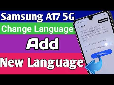 Samsung Galaxy A17 5g Change Language // How to change Language in Samsung A17 5g