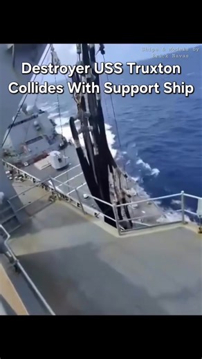 Another new Video of USS Truxtun colliding with USNS Supply a few days ago in the Caribbean. With audio. | Royal Canadian Navy Today and Yesterday