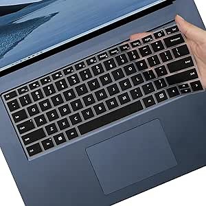 Keyboard Cover for Microsoft Surface Laptop 6/5/4 13.5" 15", Surface Laptop Studio 2 (2023), Studio 14.4" - Protective Skin - Black
