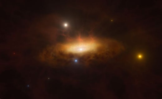 Astronomers watch a supermassive black hole awaken in real time
