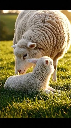 Lamb Baby Takes FIRST STEP Ever #cuteanimals #funny #goat #littlelamb #memes