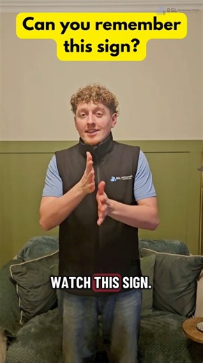 Can you remember this BSL sign after one watch? Pause, try it, then replay 🤟 #bsl #signlanguage