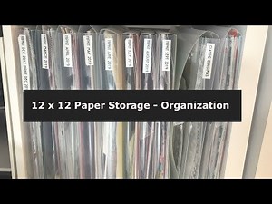 Craft Room Organization | 12 x 12 Paper Storage & Organization ***Jessica Grace***