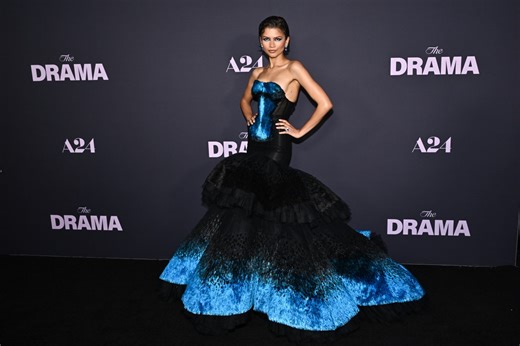 Surprise! Zendaya wears something blue, after the old, new and borrowed