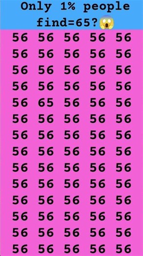 find 65😱🤔 subscribe for more puzzle #shorts #viral #brainteasers #numbers #trending #fypシ #quiz #new