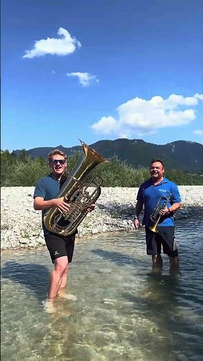 Heute singen und spielen wir aus der Isar! #sänger #vaterundsohn #singen #blasmusik #polka #bayern