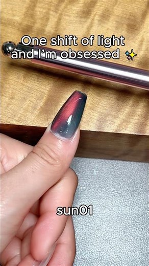 Sunset Cat Eye Nails Tutorial 🌅 Magnetic Gel Polish 3D Cat Eye Effect | Warm Glow Nail Art Design