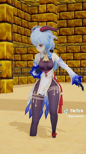 Ganyu's Quicksand Adventure: A MMD Animation