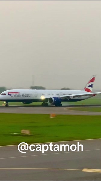 British Airways Boeing 787-10 Landing at Lagos