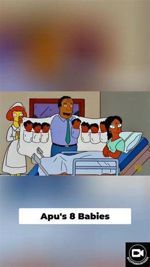 Apu's Octuplets #thesimpsons #simpsons #funny #cartooncharacter
