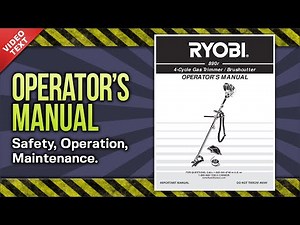 Operator's Manual: Ryobi 890r 4-Cycle Gas Trimmer/Brushcutter (769-00559)