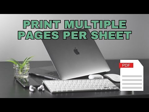 How to Print MULTIPLE PAGES per Sheet on Mac (2024)