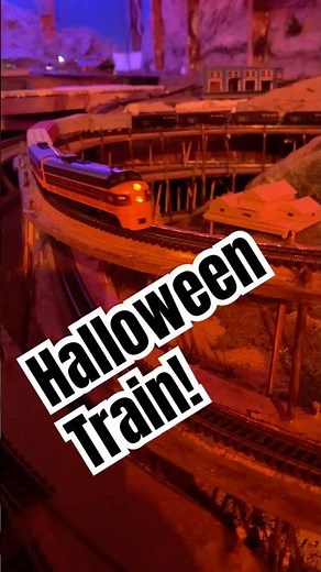 Spooky Ghost Train in Action on a Model Railroad #modelrailway #train #modeltrains
