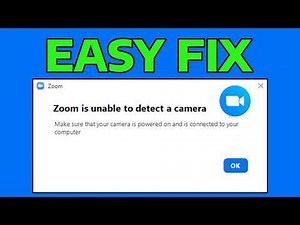 How To Fix Zoom App Is Unable to Detect a Camera in Windows 11